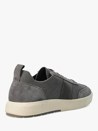 Dune Trailing Knitted Fabric Trainers, Grey-fabric