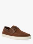 Dune Blaizerss Knit Boat Shoes, Tan