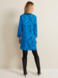 Phase Eight Marina Leaf Tunic Dress, Blue