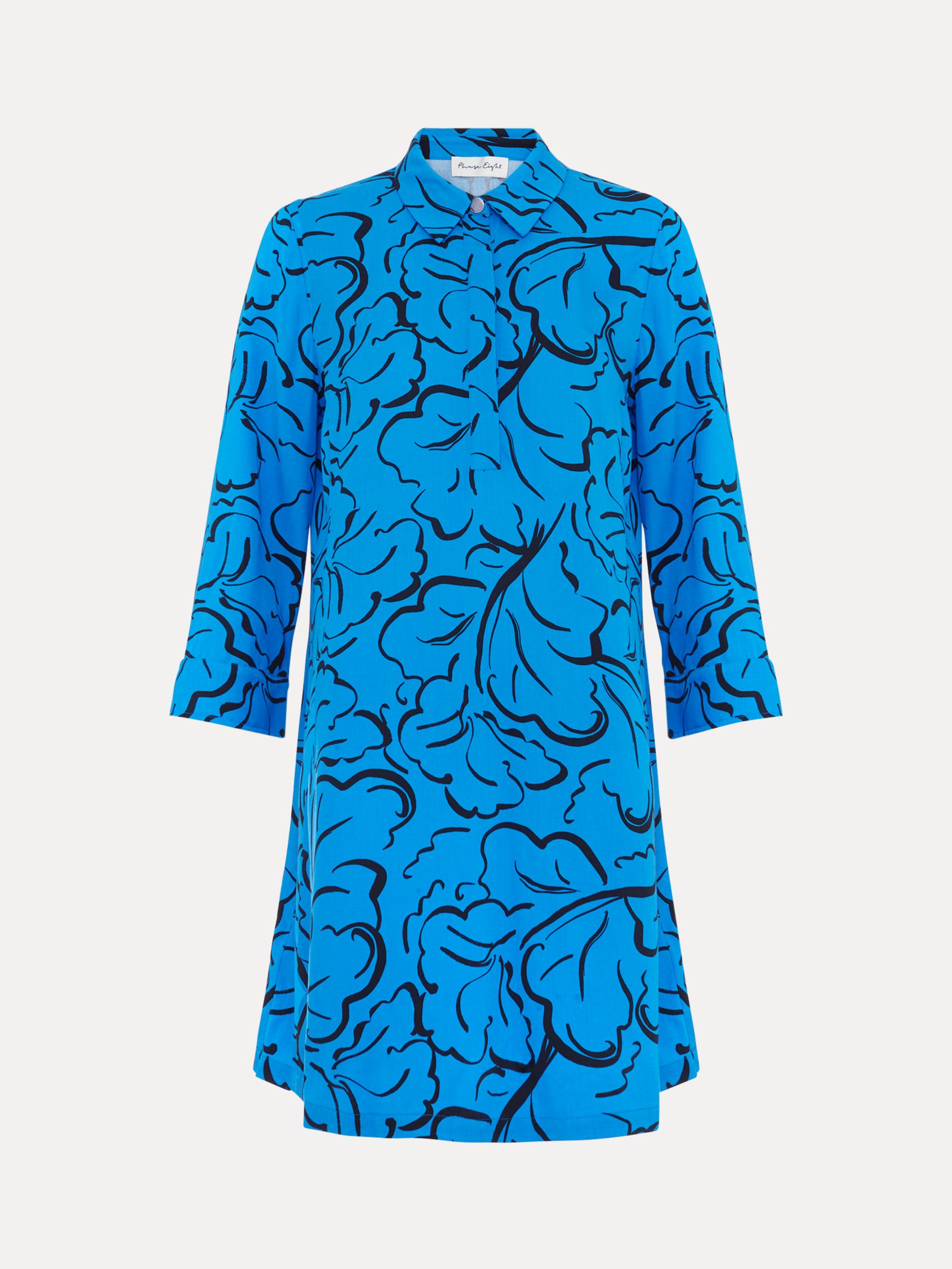 Buy Phase Eight Marina Leaf Tunic Dress, Blue Online at johnlewis.com