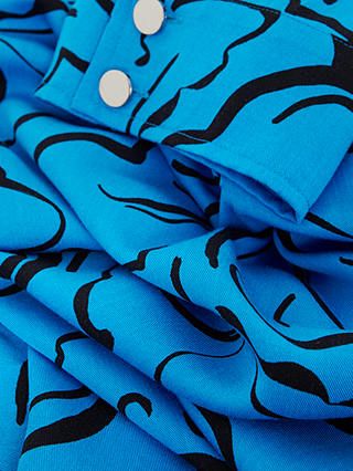 Phase Eight Marina Leaf Tunic Dress, Blue