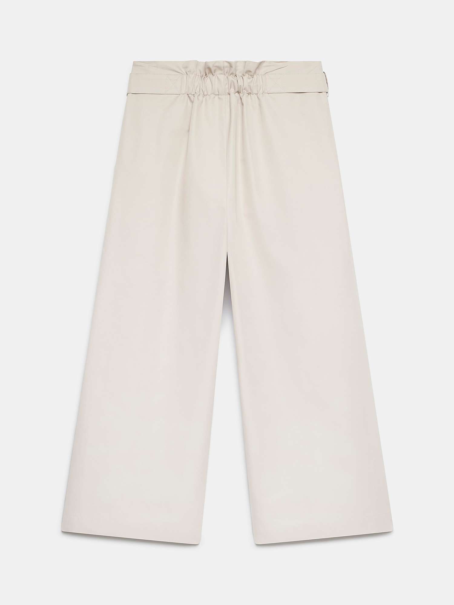 Buy Mint Velvet Structured Wide Leg Trousers, Natural Cream Online at johnlewis.com