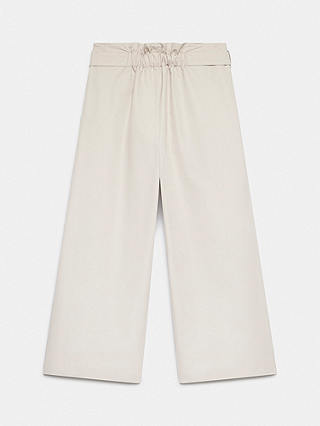 Mint Velvet Structured Wide Leg Trousers, Natural Cream