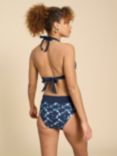 White Stuff Sunshine Reversible Bikini Top, Navy/Multi