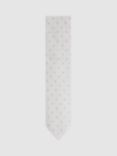 Reiss Lorenzo Pin Dot Textured Silk Blend Tie