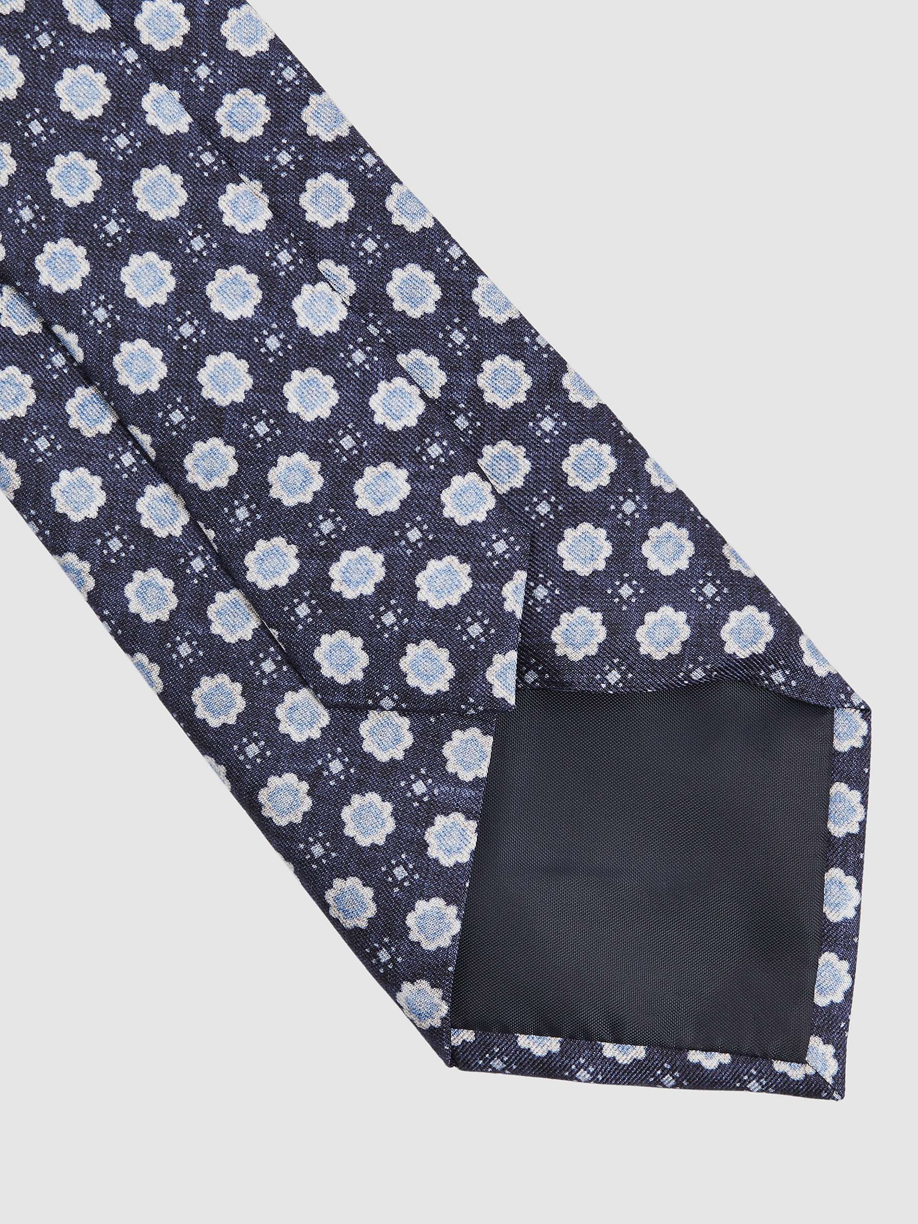 Buy Reiss Basilica Small Floral Print Silk Tie Online at johnlewis.com