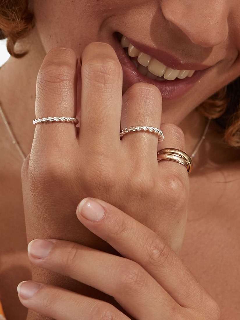 Buy Auree Alhambra Band Ring, Silver Online at johnlewis.com