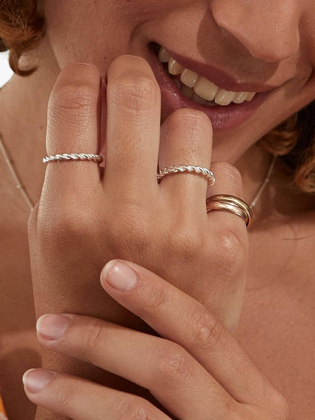 Auree Alhambra Band Ring, Silver