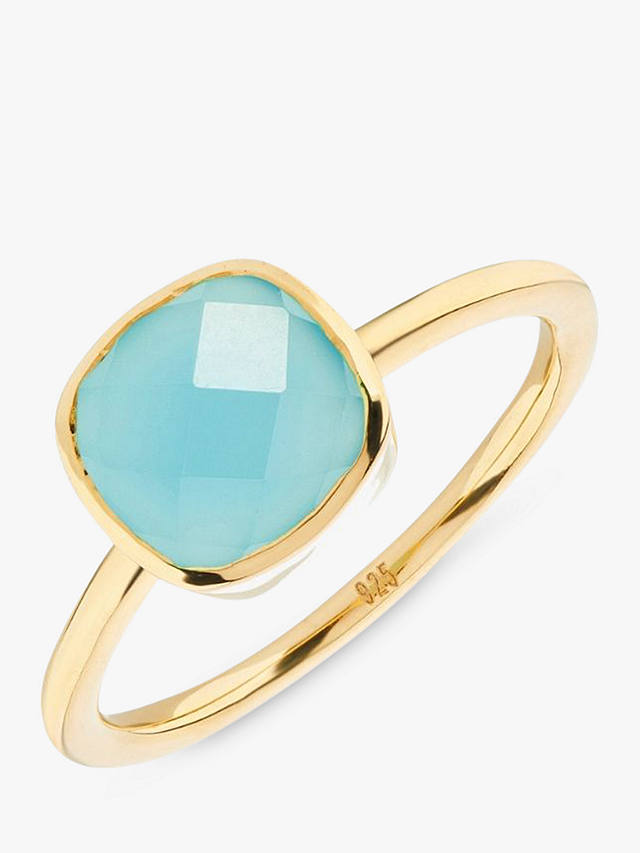 Auree Mondello Aqua Amethyst Ring, Gold