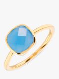 Auree Mondello Blue Chalcedony Ring, Gold