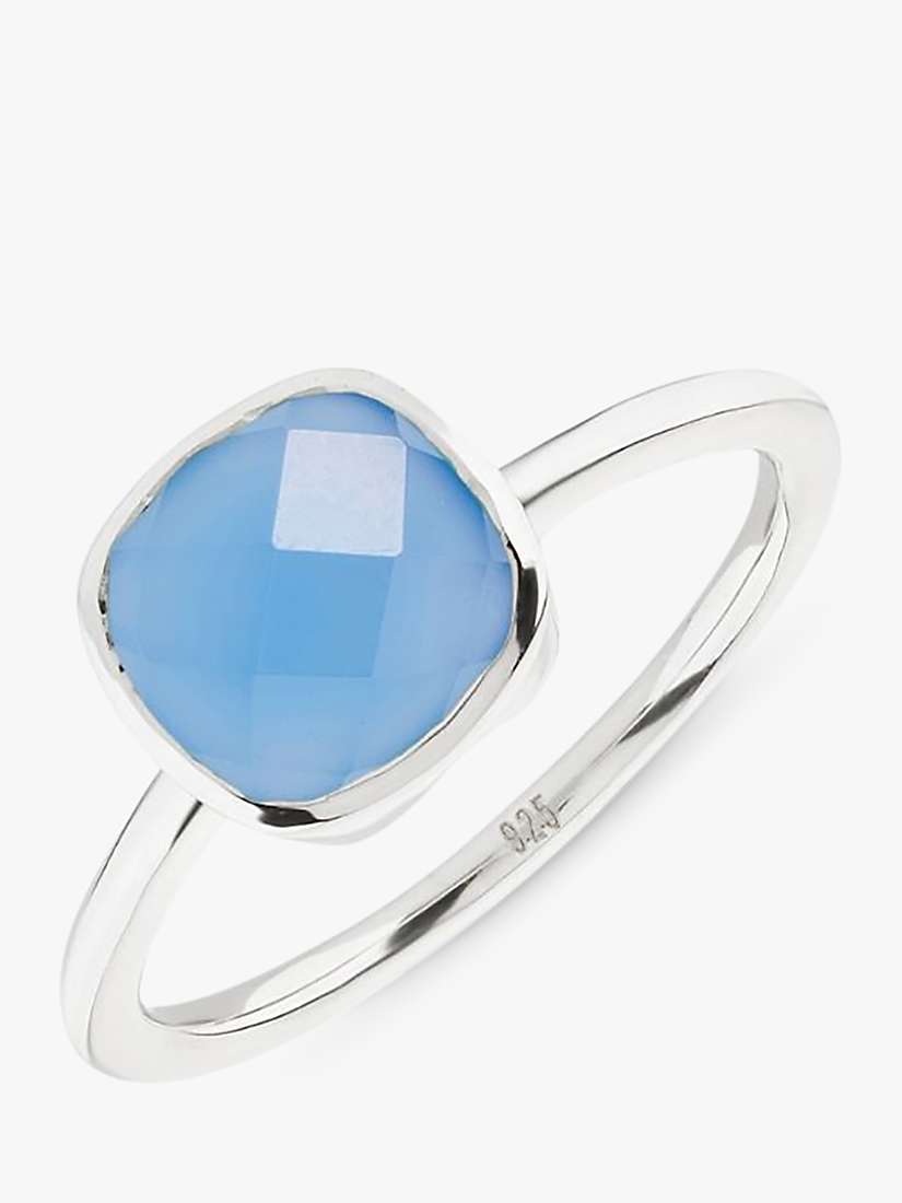 Buy Auree Mondello Blue Chalcedony Ring, Silver Online at johnlewis.com