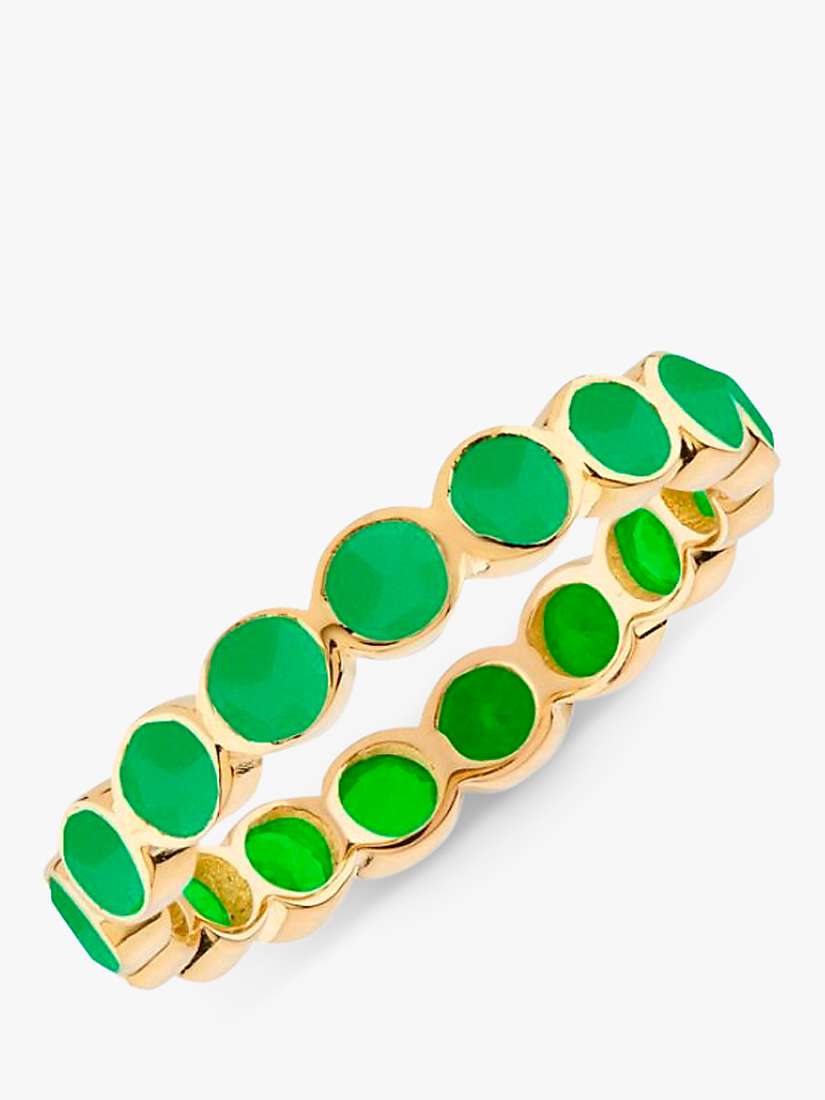 Buy Auree Ortigia Chrysoprase Band Ring, Green/Gold Online at johnlewis.com