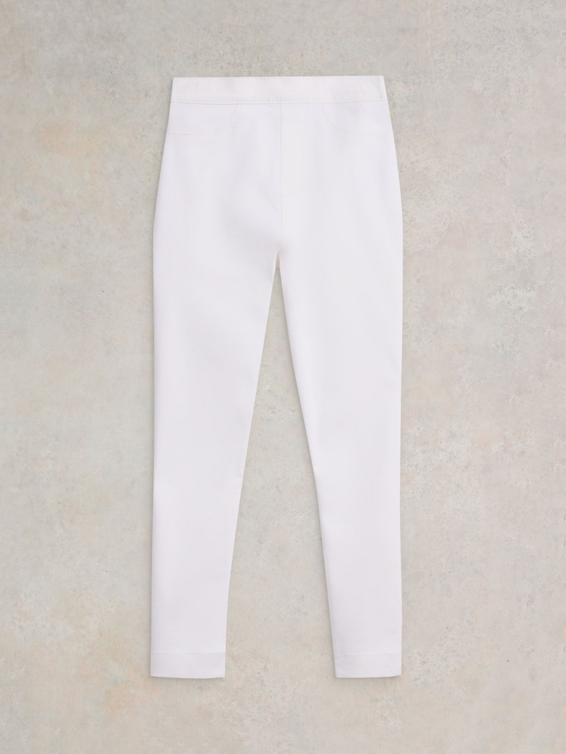 White Stuff Cropped Janey Jeggings, Natural White, 6