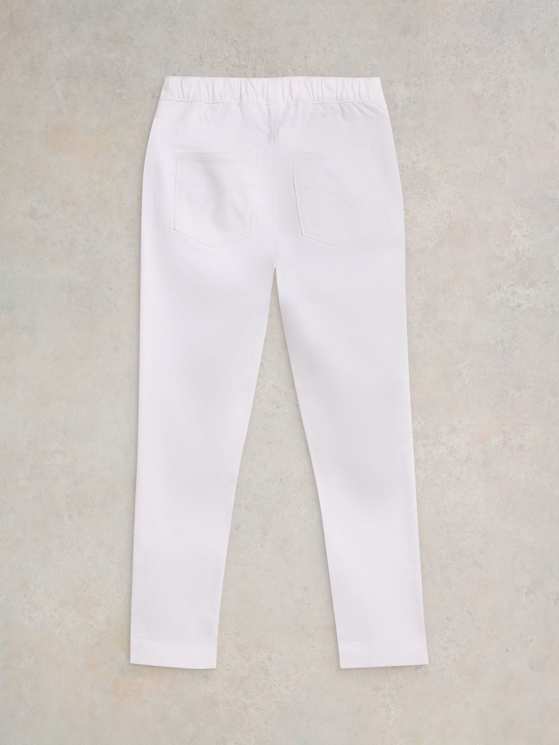White Stuff Cropped Janey Jeggings, Natural White, 6