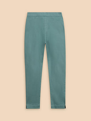 White Stuff Janey Cropped Jeggings, Mid Teal