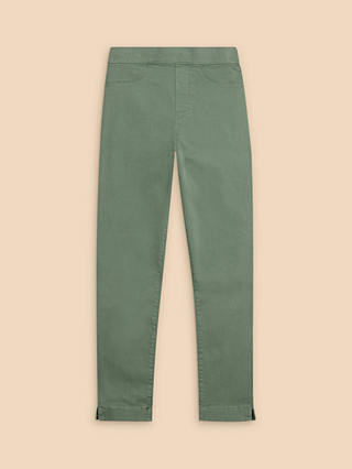 White Stuff Janey Cropped Jeggings, Mid Green