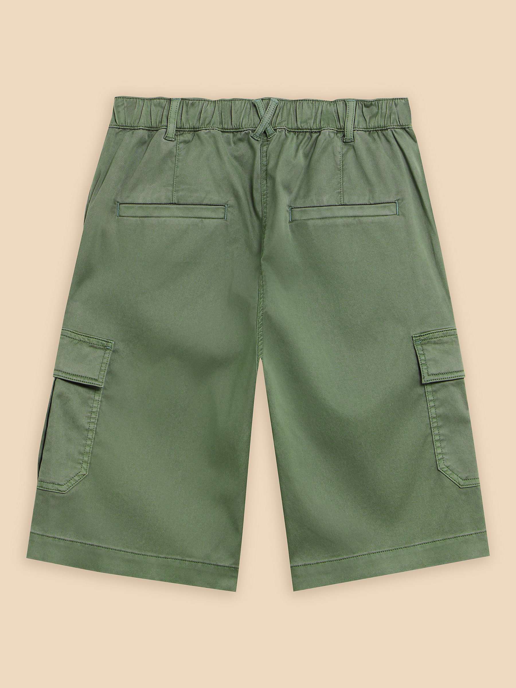 Buy White Stuff Everleigh Cargo Shorts, Mid Green Online at johnlewis.com