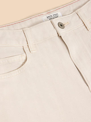 White Stuff Tia Wide Leg Cropped Jeans, Natural White