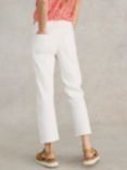 White Stuff Blake Cropped Straight Leg Jeans, Natural White