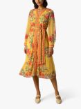 Raishma Naomi Floral Midi Dress, Yellow