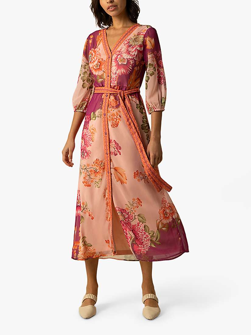 Buy Raishma Margot Floral Midi Dress Online at johnlewis.com