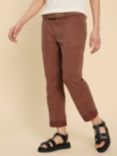 White Stuff Blaire Trousers, Dark Tan