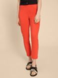 White Stuff Janey Cropped Jeggings, Bright Orange