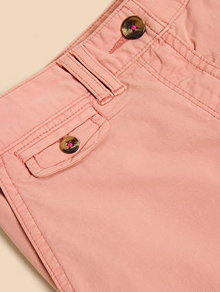 White Stuff Hayley Chino Shorts, Mid Pink