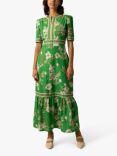 Raishma Darcie Floral Maxi Dress, Green