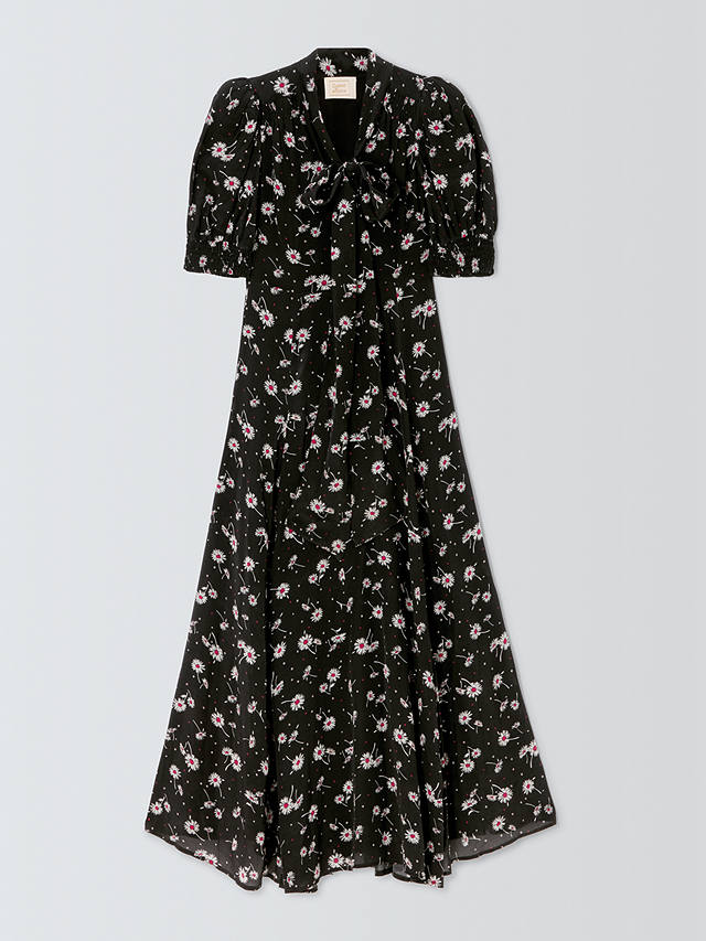 Queens of archive Rhiannon Daisy Print Maxi Dress, Black/Multi
