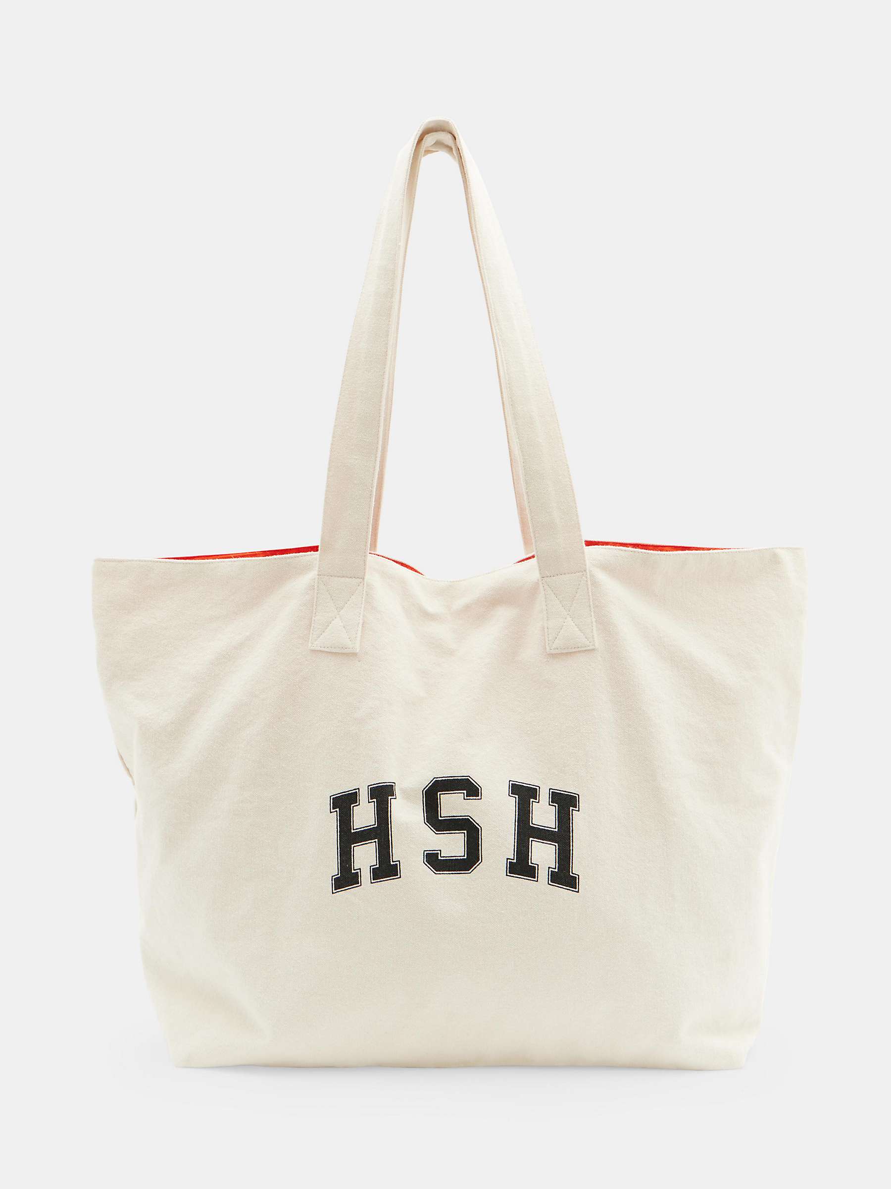Buy HUSH Charlotte Canvas Graphic Tote Bag, Ecru Online at johnlewis.com