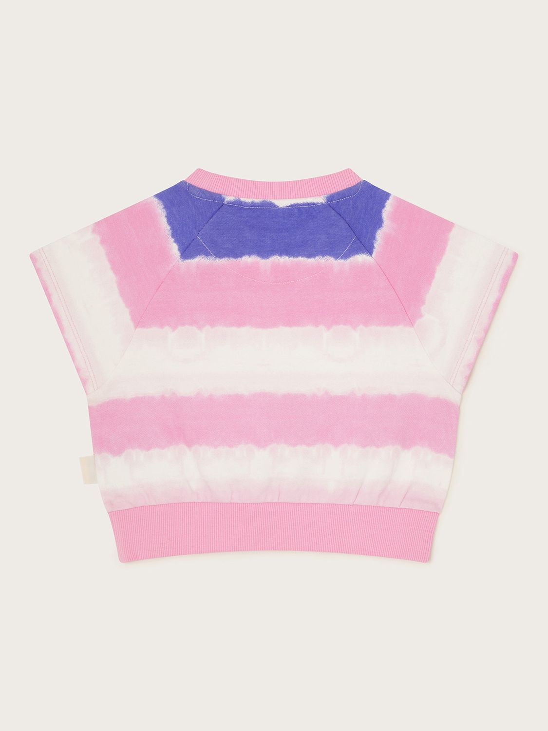 Buy Monsoon Kids' Sadie Tie Dye Stripe Top, Pink/Multi Online at johnlewis.com