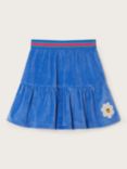 Monsoon Kids' Daisy Velour Skirt, Blue