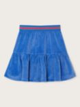 Monsoon Kids' Daisy Velour Skirt, Blue