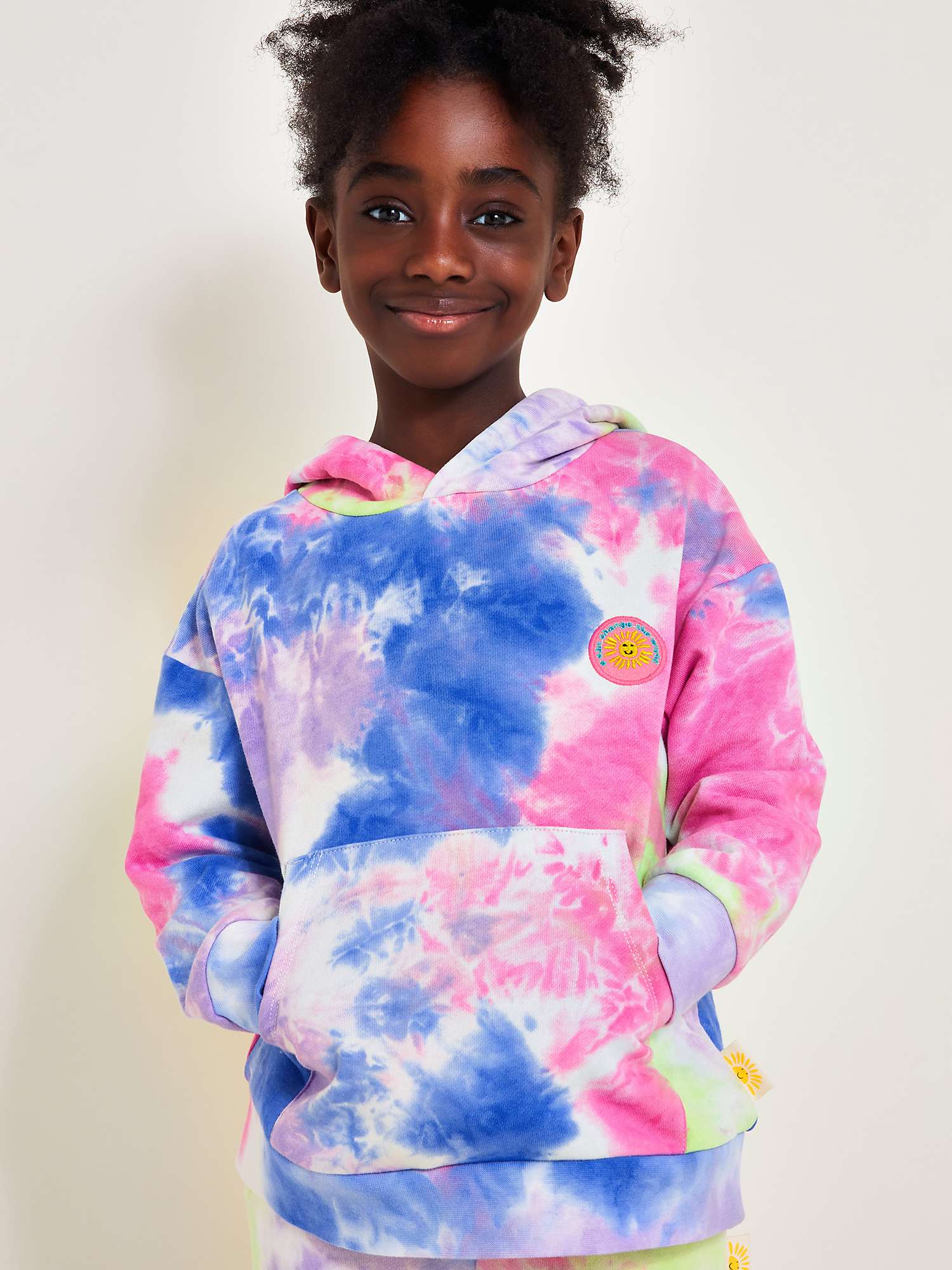 Buy Monsoon Kids' Oversized Tie Dye Hoodie, Multi Online at johnlewis.com