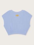 Monsoon Kids' You Can Change The World Cropped Top, Blue