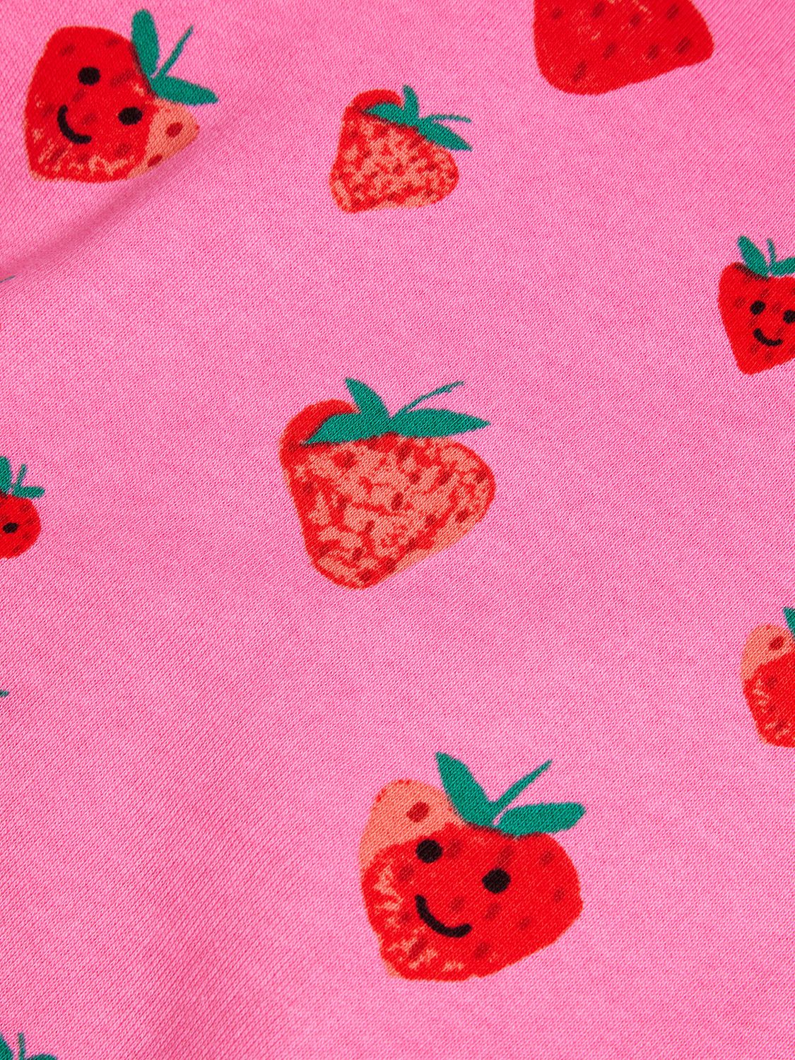 Buy Monsoon Kids' Sally Strawberry Ruffle Sweatshirt, Pink Online at johnlewis.com