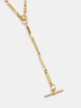 HUSH Louie Lariat Chain Necklace, Gold