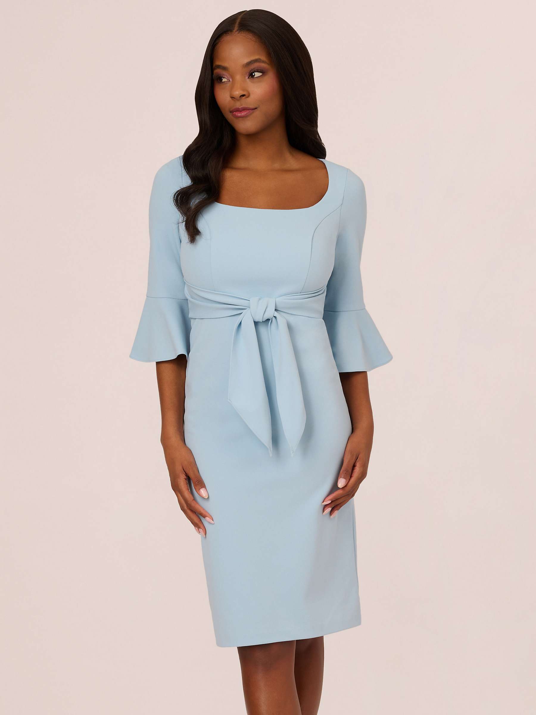 Buy Adrianna Papell Bell Sleeve Tie Front Midi Dress Online at johnlewis.com