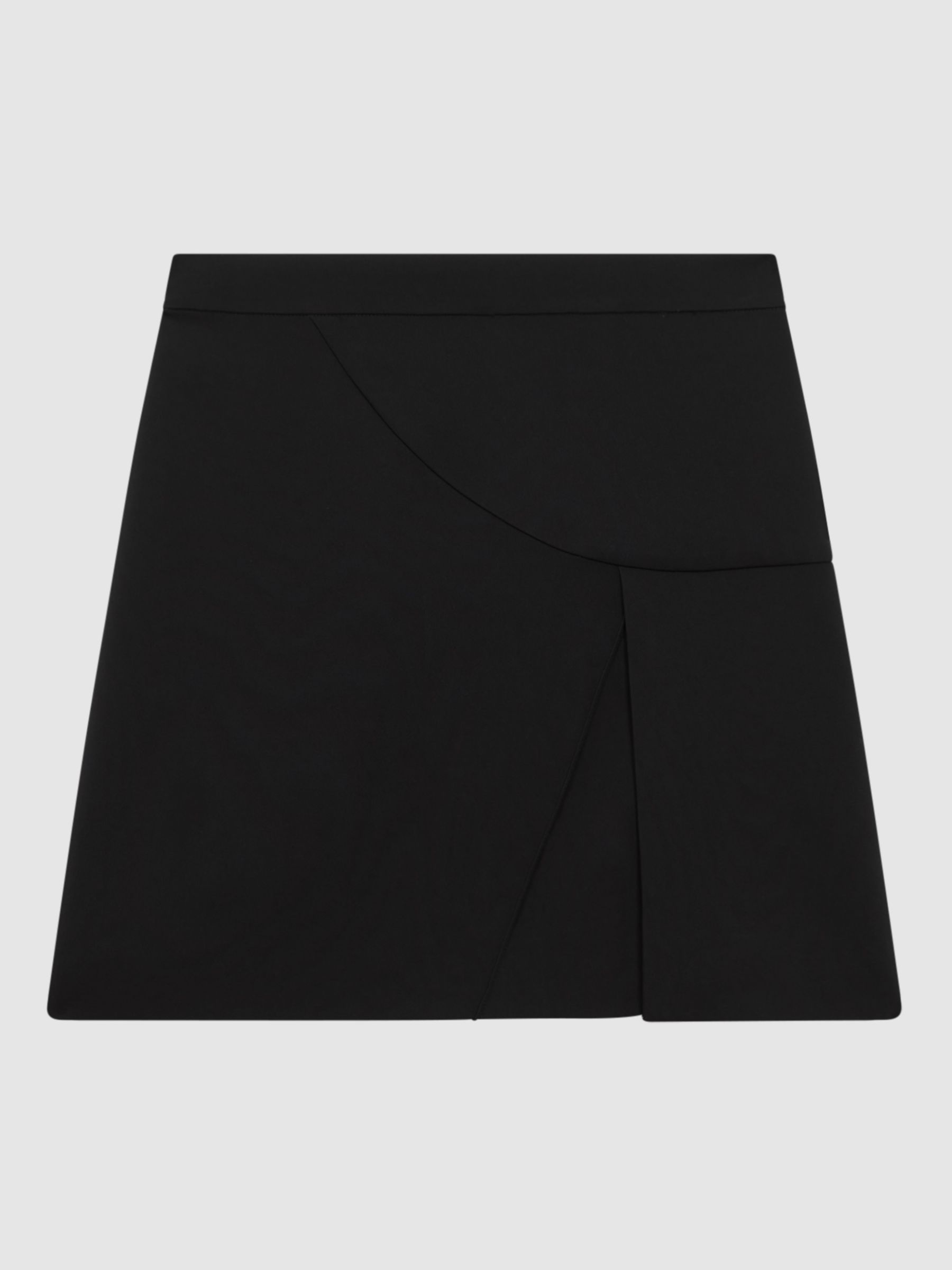 Buy Reiss Erin Split Detail Mini Skirt, Black Online at johnlewis.com