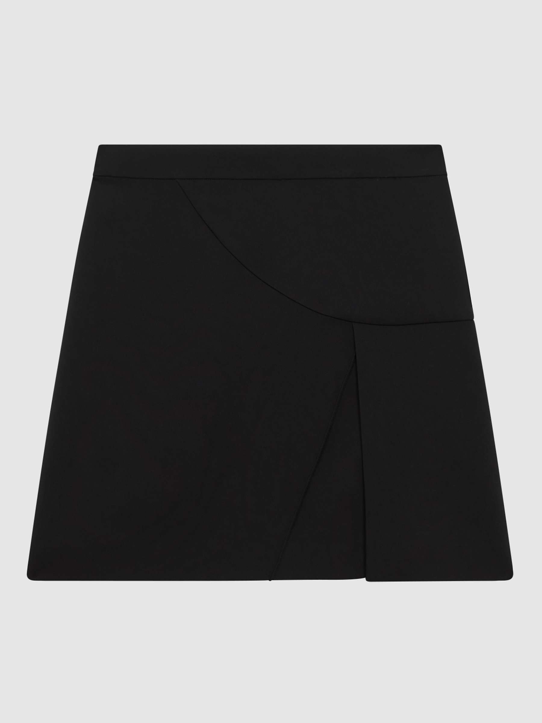 Buy Reiss Erin Split Detail Mini Skirt, Black Online at johnlewis.com