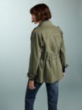 Baukjen Anna Organic Cotton Blend Utility Jacket, Light Khaki