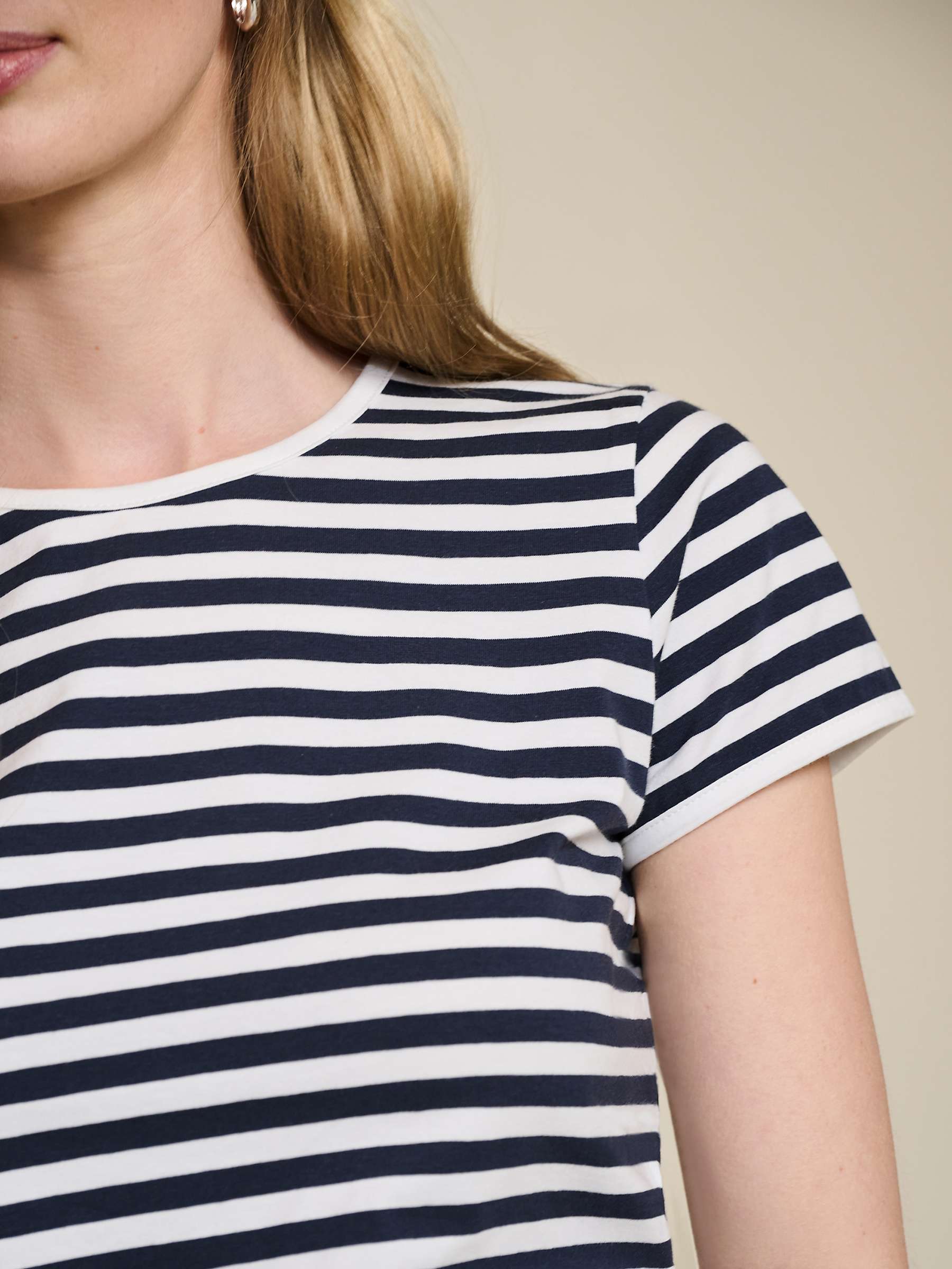 Buy Baukjen Essentials Striped T-Shirt, White/Navy Online at johnlewis.com