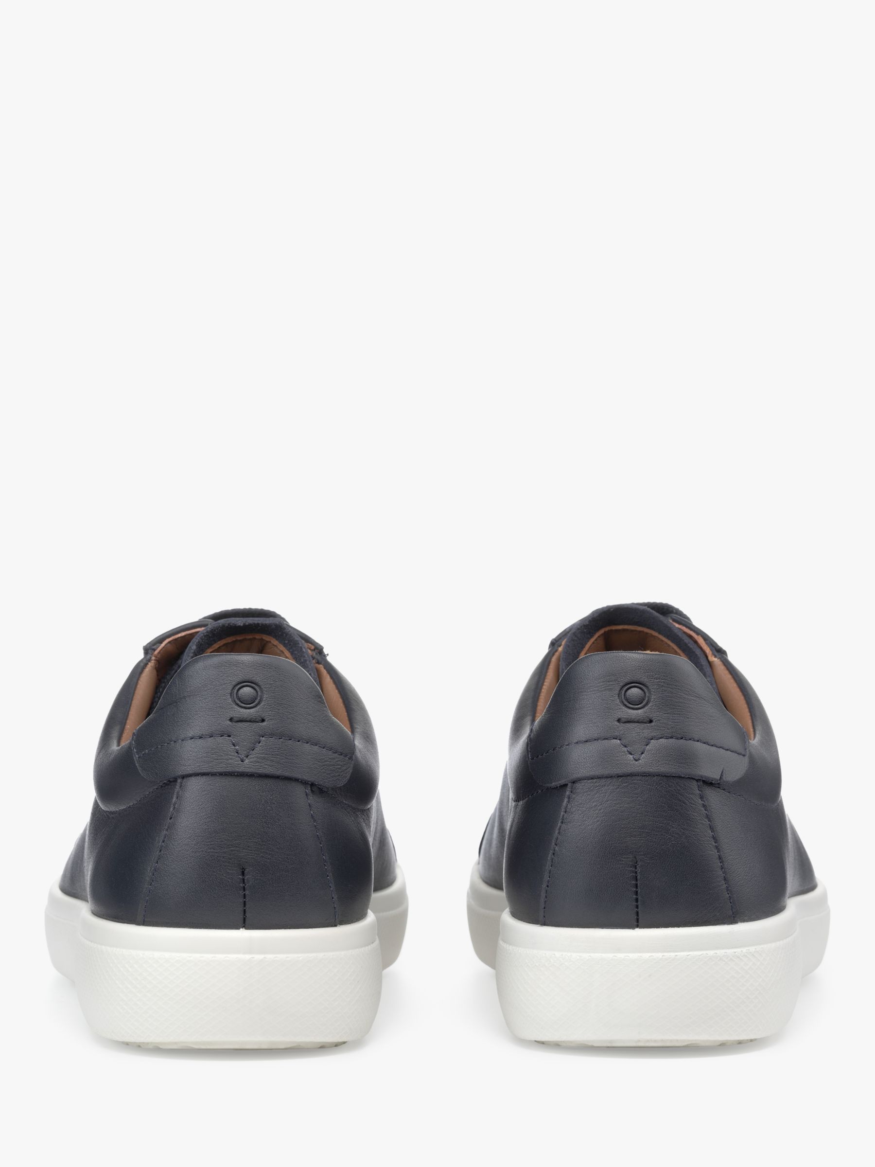Hotter Oliver Classic Leather Trainers, Navy, 8.5