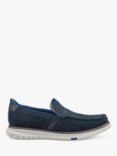 Hotter Starboard Nubuck Slip-On Loafers, Navy