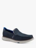 Hotter Starboard Nubuck Slip-On Loafers, Navy