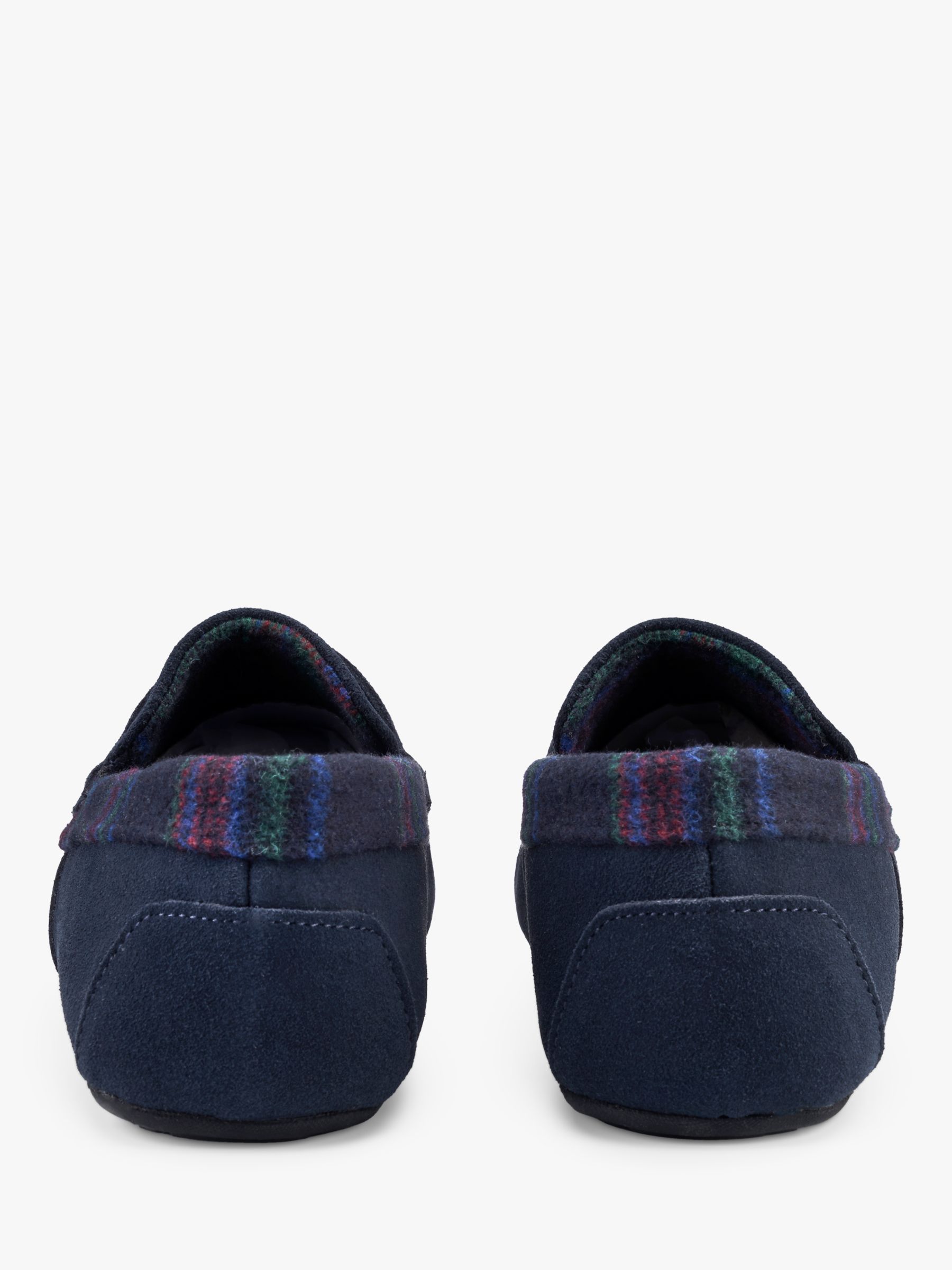 Hotter Repose Moccasin Slippers, Navy, 6