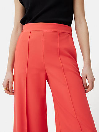 Jigsaw Modern Crepe Sailor Trousers, Coral