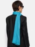 Jigsaw Wool Silk Pashmina, Blue