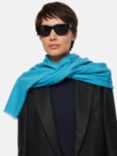 Jigsaw Wool Silk Pashmina, Blue